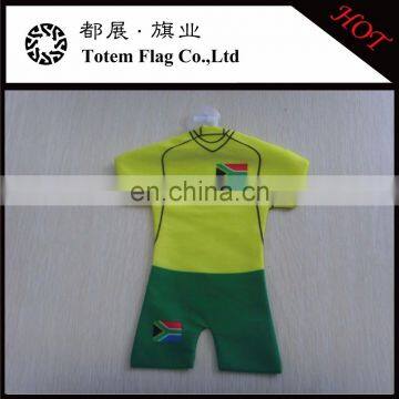 car window decorative soccer mini jersey