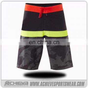 Sublimation Polyester waterproof Mens Beach Boardshorts Printed