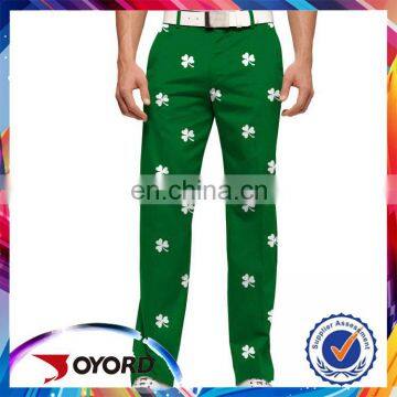 Made in China cheap top quality custom sublimation printing golf pants for men