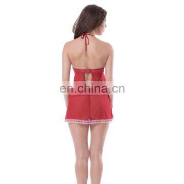 2017 Erotic Red Mature Lingerie Sexy Babydoll photo-3