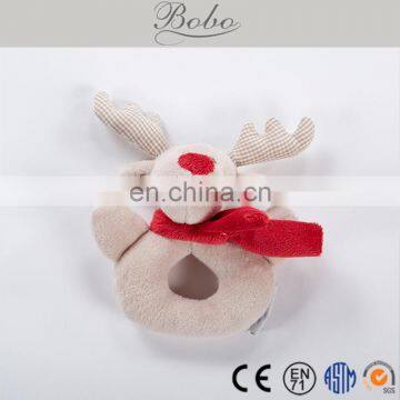 Lovely Plush Reindeer Rattle Christmas Gift For Baby