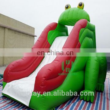 HI promotional price 8m height frog inflatable water slide for adult