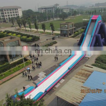 Giant inflatable water slide blue inflatable water slide for kids and adults