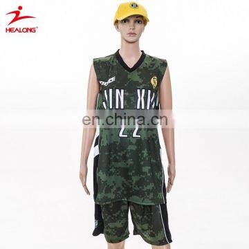 High quality custom basketball jersey green color ,basketball Uniform make in china