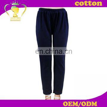 Low price custom women cotton casual trouser pants 2016 wholesale