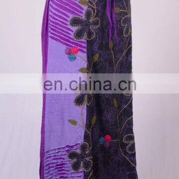 Stylish Razor Cut Floral Print Maxi Wrap Around Summer Skirt HHCS 115 A photo-2