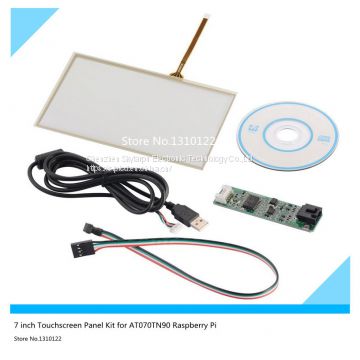 7 inch 165mm*100mm Touchscreen Panel Kit for AT070TN90 Raspberry Pi LCD touch screen Glass Free shipping