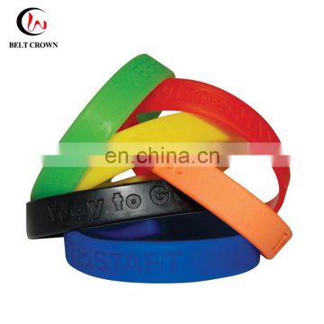 ECO-friendly rubber band custom silicon wristband with logo