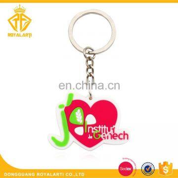 Lovely Pink Institut Genech Custom PVC Keychain