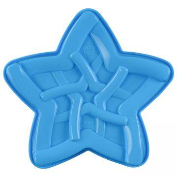 Free Sample Food Grade Heat resistant Nontoxic Silicone Cake Mold Baking Mousse Pudding Mold Tool Star Shape