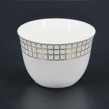 Luxury restaurant home used ceramics turkish arabic new design coffee cawa cup