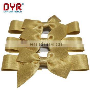 Gold christmas decorative gift wrap bows