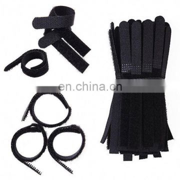 High quality hook and loop fastener tie straps tape with buckless