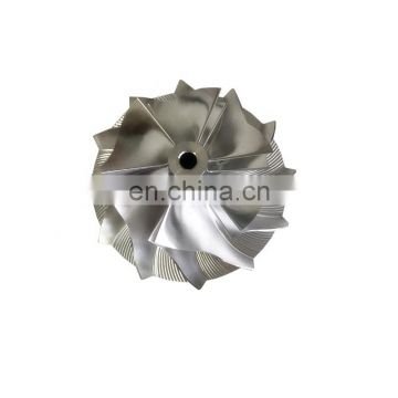 GT15-25 50.00/68.01mm 6+6 blades turbo milling/aluminum 2618 /billet compressor wheel