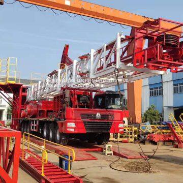 API Certified XJ650 Truck-Mounted Drilling Rig and Mobile Workover Rig With Spare Parts Oilfield 650HP High Quality photo-3