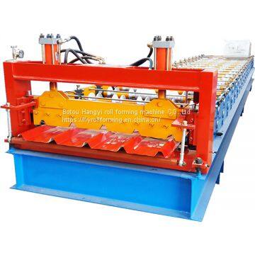 HY High speed metal roof tile Trapezoid sheet roll forming machine for wall