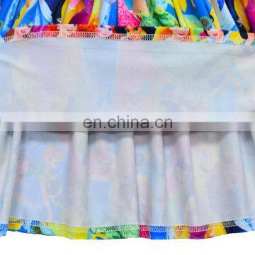 A0182# Girls Dress 2020 Summer Cotton Sleeves Print Cartoon Clothes Kids Dress