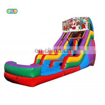 inflatable christmas slide