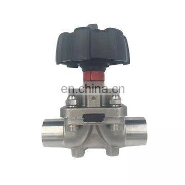 OEM Sanitary Casting CF8M Stainless Steel 2-Way Diaphragm Valve With Butt Welded Tube O.D photo-3
