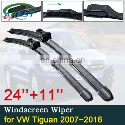 Car Wiper Blade for Volkswagen VW Tiguan 2007 2008 2009 2010 2011 2012 2013 2014 2015 2016 Windscreen Brushes Car Accessories