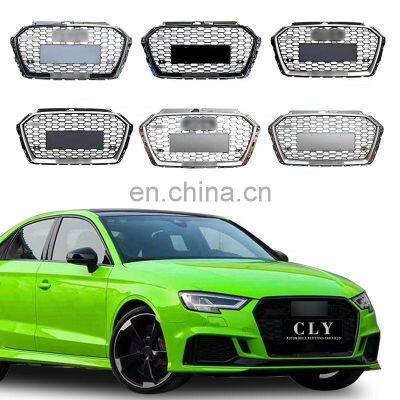 Genuine Grille For 2017 2018 2019 2020 Audi A3 change to RS3 Front Car Grille