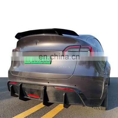 popular in USA  bodykit system  for Tesla Model Y carbon fiber car bumpers side skirt rear diffuser spoiler for tesla Y