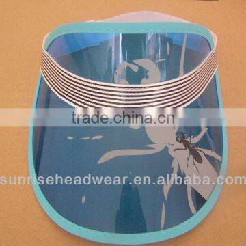 custom adjustable pvc visor