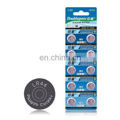 Customized packaging ag13 button cell 1.5v lr44 alkaline button cell