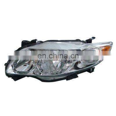 Car head lamp white car accessories body parts for Toyota corolla 2007-2010 USA