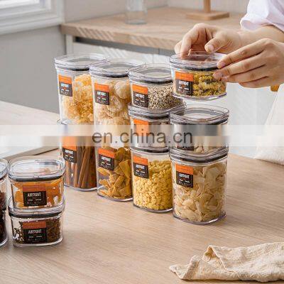 Food Plastic Bottle Containers Packaging  plastic food jars Kitchen decorative food storage container jam jar