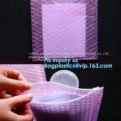 Slider Padded Grip Seal Black Matt Bags, Air Bubble Bag With Slider Zipper, Anti Static Slider Seal, Metallic Glossy Bag photo-3