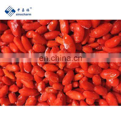 Sinocharm BRC A Approved IQF Goji Berry Frozen Fresh Chinese Goji