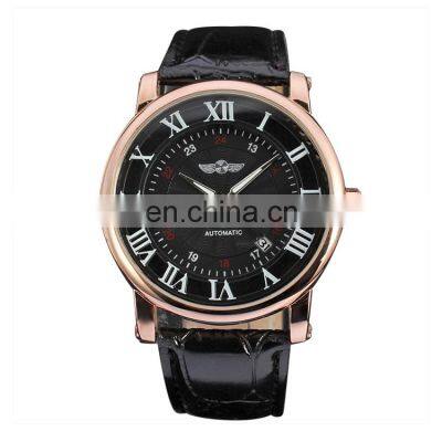 Famous Style Hot Product WINNER 142 Men's Automatic Mechanical Leather Strap Analog Display Stand Sport Watch photo-3