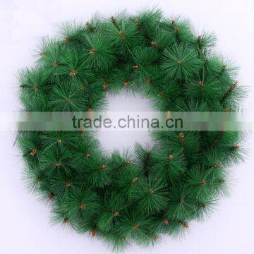 New design 45cm pine needle wreath for holiday