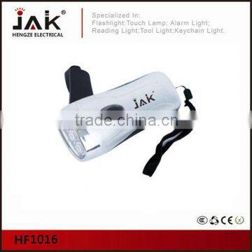 JAK energy-saving 3 LED dynamo flashlight dynamo torch