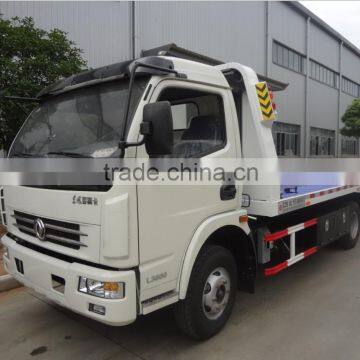 Dongfeng Duolika platform road wrecker truck for rescuing broken cars for sale