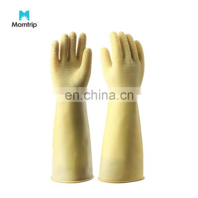 En388 Heavy Duty Extreme Thick Natural Rubber Wrinkle Glove Industry Latex Gloves