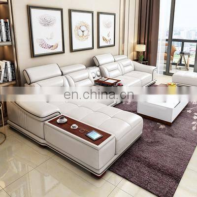 Italian Design Royal Elegant Leather Reclining Sofa Sets Furniture Living Room Luxury