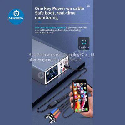 JC-ID Aixun P2408 Power Supply Test Cable For IPhone 6-13 Android photo-4