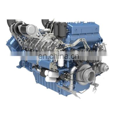 Water cooled 900HP - 1500HP 12M33 series Weichai marine engine