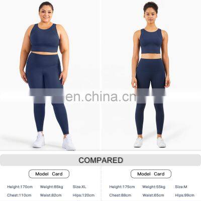Custom High Impact Workout Plus Size Yoga Bra Shockproof Supportive Women Tank Top