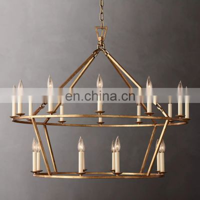 Hengzhi Modern Led Chandeliers  Luxury Candle Chandelier Pendant Lights Dining Living Room Home Lighting