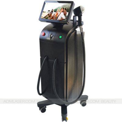 Titanium Diode Laser Hair Removal Beauty Equipment With Double Handles for Body and Face Hair Removal Laser Machine