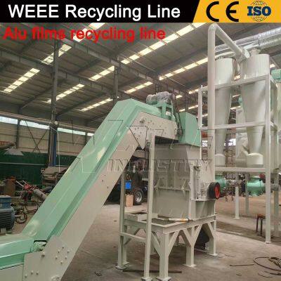 Industrial PCB Chips Disintegrator CD ID Cards Crusher E Waste Recycle Machine