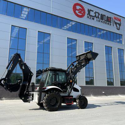 HZM Bachoe Loader for Sale With CE Certification Factory Price Diesel-hydraulic