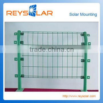 Hot dip galvanized metal iron steel solar pv energy power plant solar panel racking safety fence