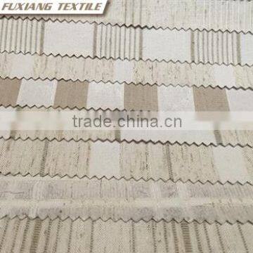 100% Polyester Faxu Linen Stripe Window Curtain Fabric photo-3