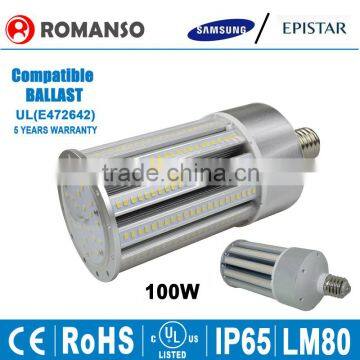 UL CE ROHS Listed E39 E40 100W LED Corn Light for HPS CFL Replacement