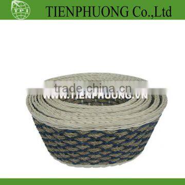 rattan round basket with handle set of 5