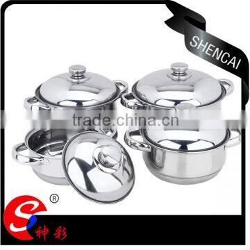 8pcs Durable & Beautiful Good Quality Cheap Price Stainless Steel Cookware